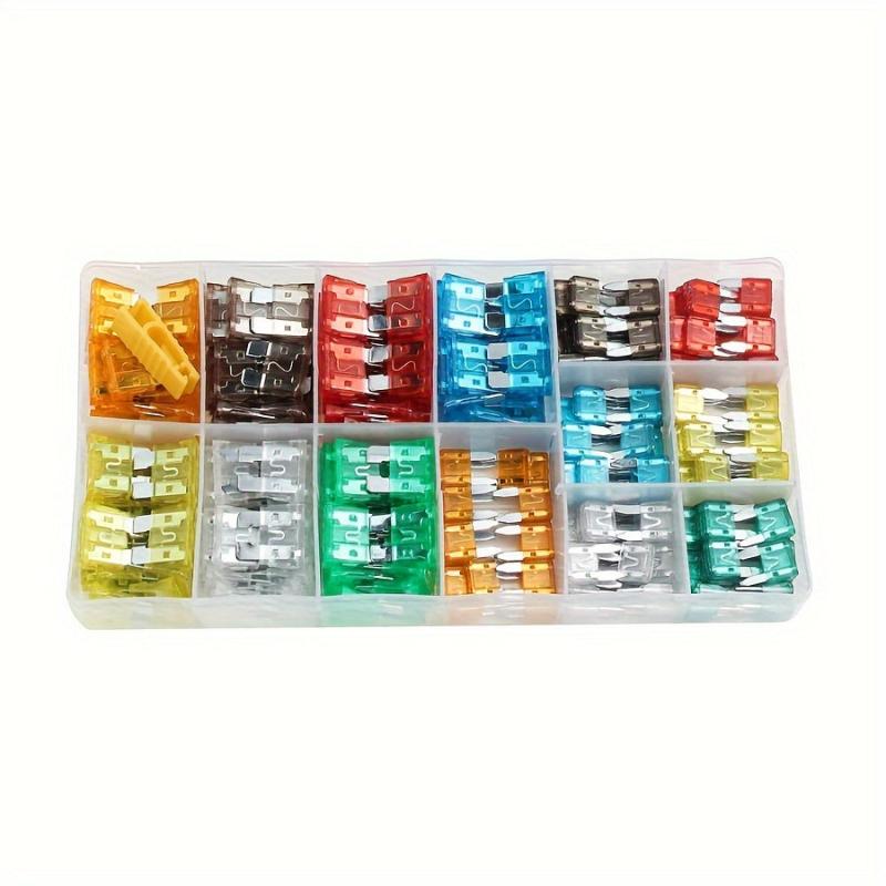 220pcs Car Blade Fuse Box Assortment Fuses Set For Trucks RV SUV Boat Motorcycle