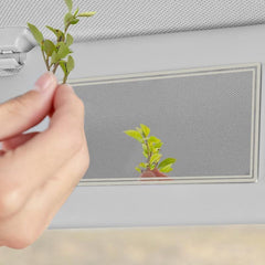 Small Car Sun Visor Makeup Mirror HD Stainless Steel Rearview Mirror