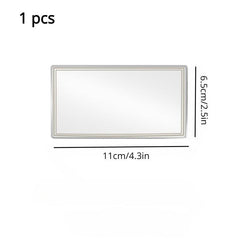 Small Car Sun Visor Makeup Mirror HD Stainless Steel Rearview Mirror