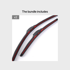 Car Wiper Blade Rubber Stable Base Clear Silent Durable Replacement
