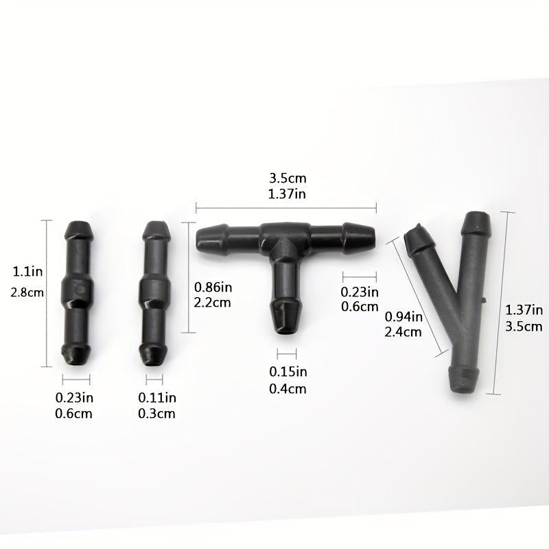 Universal Car Windshield Wiper Nozzle with Adjustable 4-Way Water Spray Hole