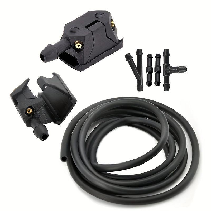 Universal Car Windshield Wiper Nozzle with Adjustable 4-Way Water Spray Hole
