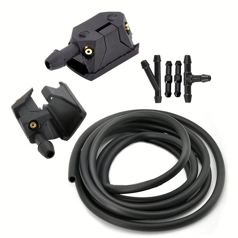 Universal Car Windshield Wiper Nozzle with Adjustable 4-Way Water Spray Hole