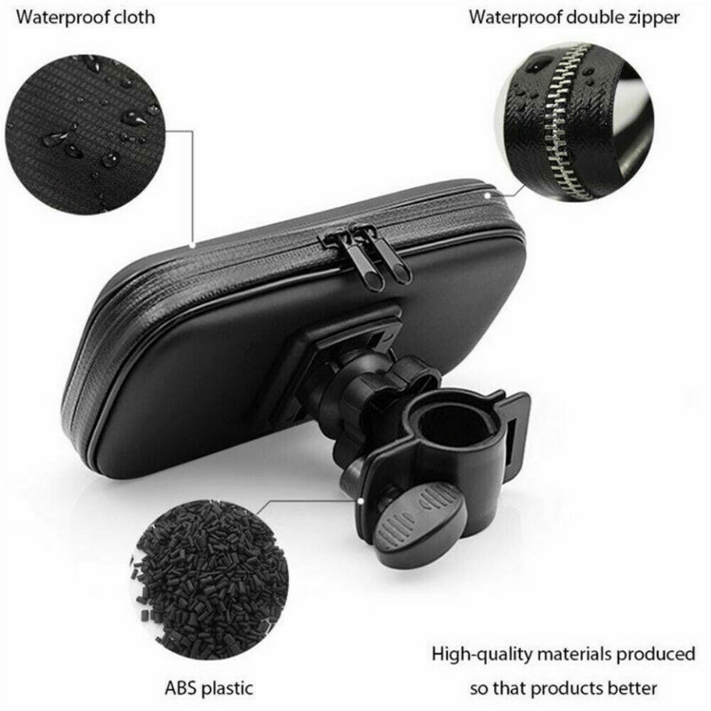 Waterproof Bike Phone Bag Top Tube Handlebar Touch Screen Phone Holder