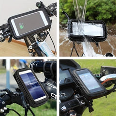 Waterproof Bike Phone Bag Top Tube Handlebar Touch Screen Phone Holder