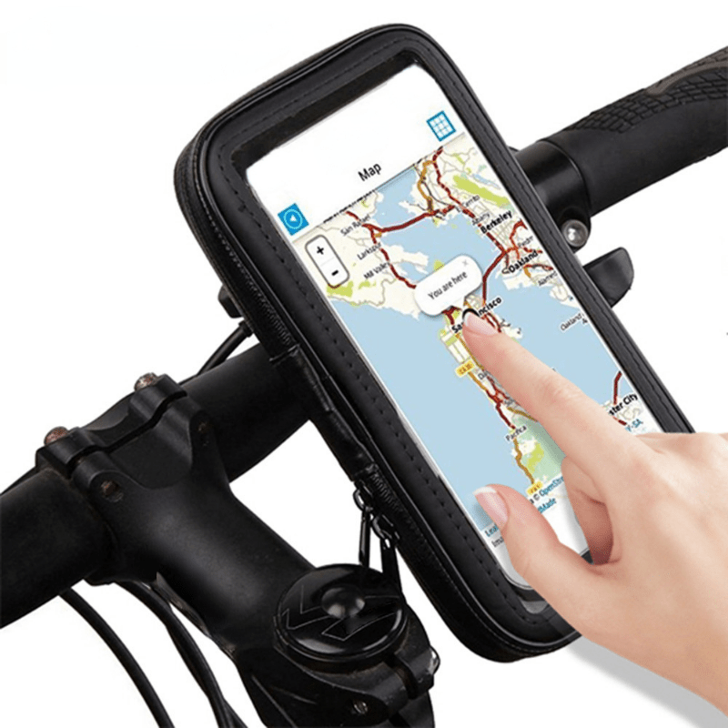 Waterproof Bike Phone Bag Top Tube Handlebar Touch Screen Phone Holder