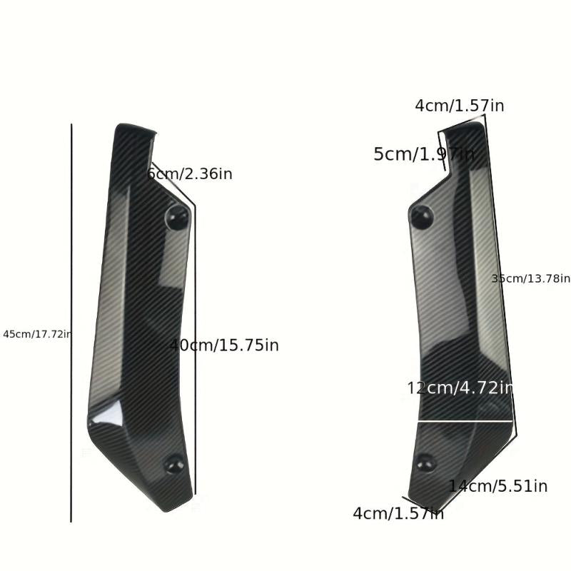 2pcs Car Rear Bumper Lip Diffuser Splitter Spoiler Protector