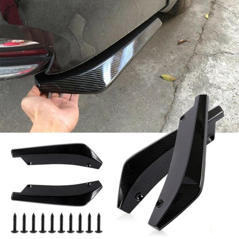 2pcs Car Rear Bumper Lip Diffuser Splitter Spoiler Protector