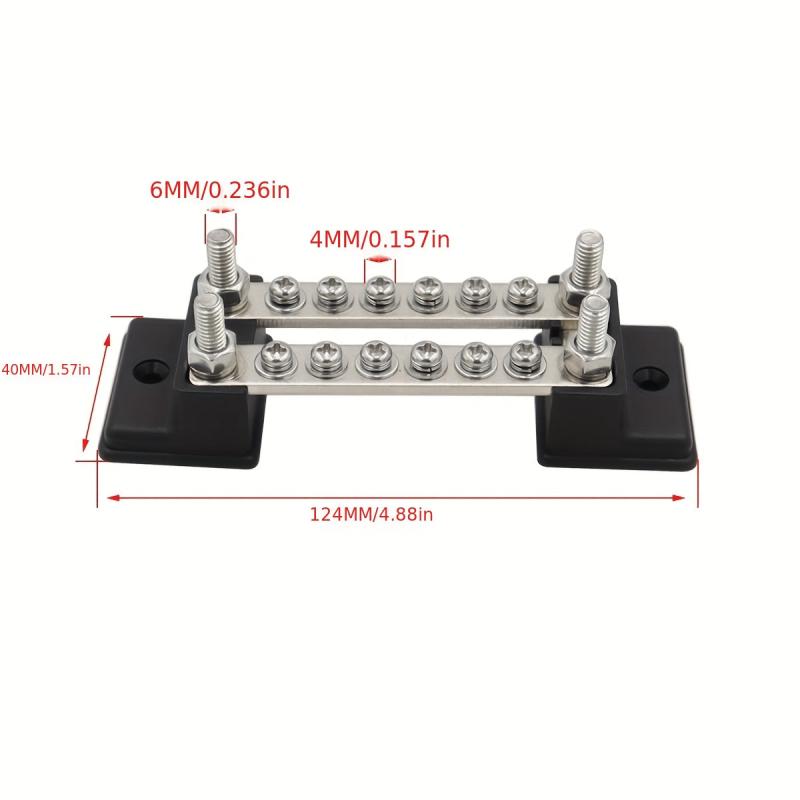 12-Way Bus Bar Terminal Block 150A Ground Power Distribution