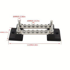 12-Way Bus Bar Terminal Block 150A Ground Power Distribution