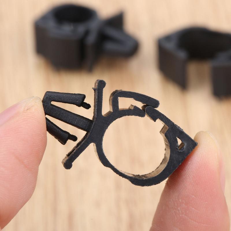 10pcs Car Wiring Harness Fastener Clips Corrugated Pipe Tie Wrap Cable Clamp