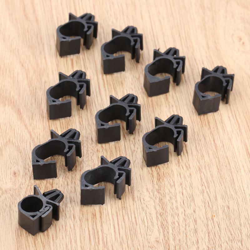 10pcs Car Wiring Harness Fastener Clips Corrugated Pipe Tie Wrap Cable Clamp