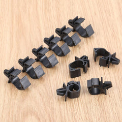 10pcs Car Wiring Harness Fastener Clips Corrugated Pipe Tie Wrap Cable Clamp