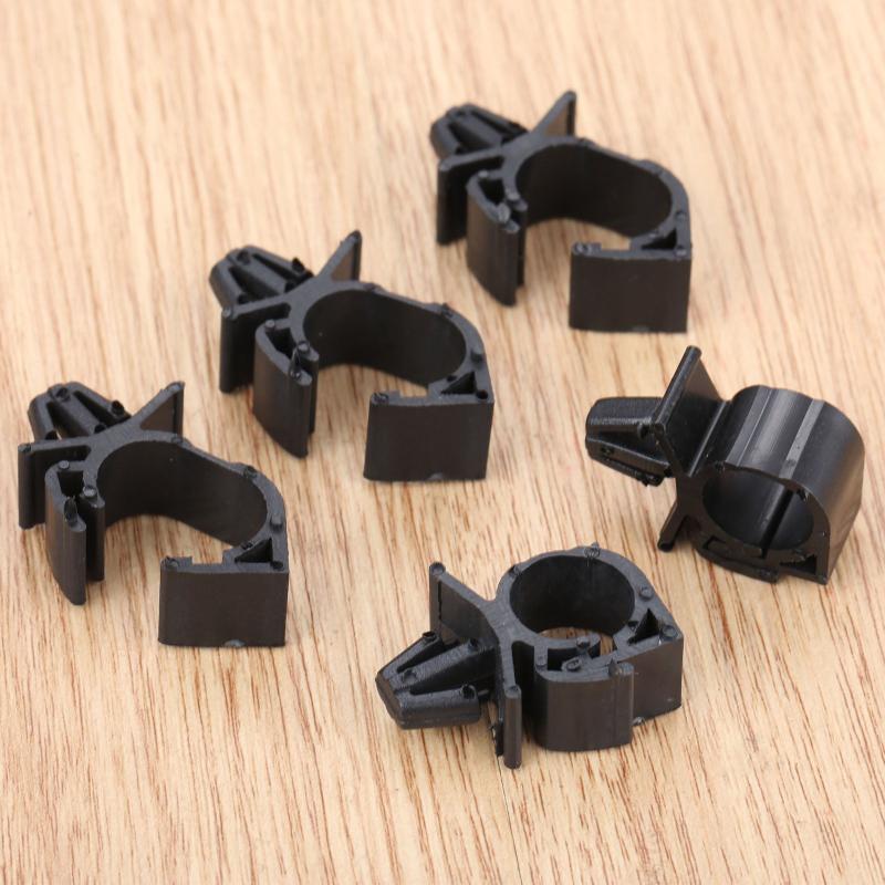 10pcs Car Wiring Harness Fastener Clips Corrugated Pipe Tie Wrap Cable Clamp