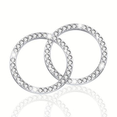 Crystal Double Rhinestone Car Engine Start Stop Decoration Rings