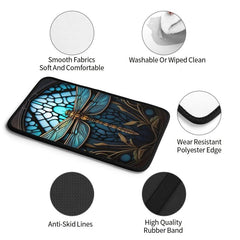 Dragonfly Car Armrest Cover Soft Cushion Handrail Box Universal Decoration