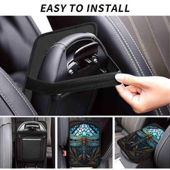 Dragonfly Car Armrest Cover Soft Cushion Handrail Box Universal Decoration
