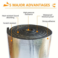 Car Acoustic Thermal Sound Deadener Mat 50x200cm