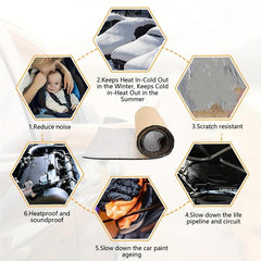 Car Acoustic Thermal Sound Deadener Mat 50x200cm