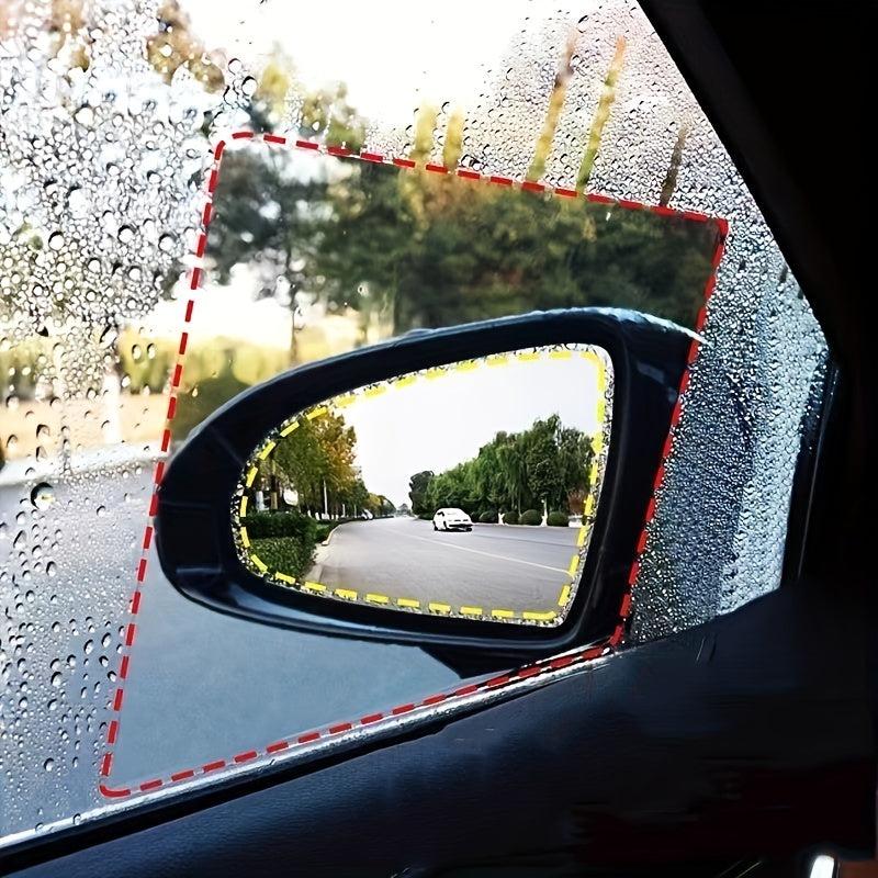 4pcs Car Rearview Mirror Rainproof Film Clear Vision on Rainy Days