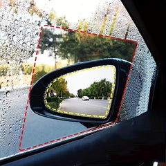 4pcs Car Rearview Mirror Rainproof Film Clear Vision on Rainy Days