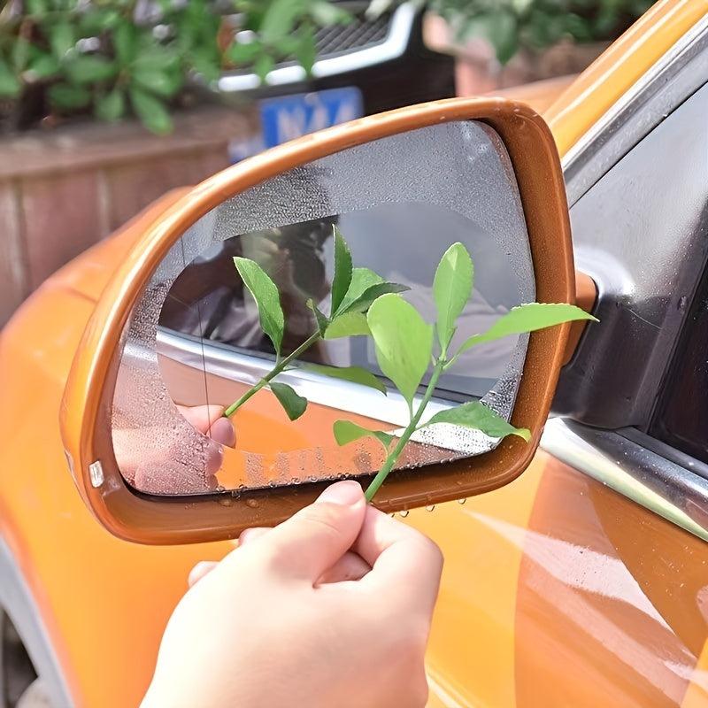 4pcs Car Rearview Mirror Rainproof Film Clear Vision on Rainy Days