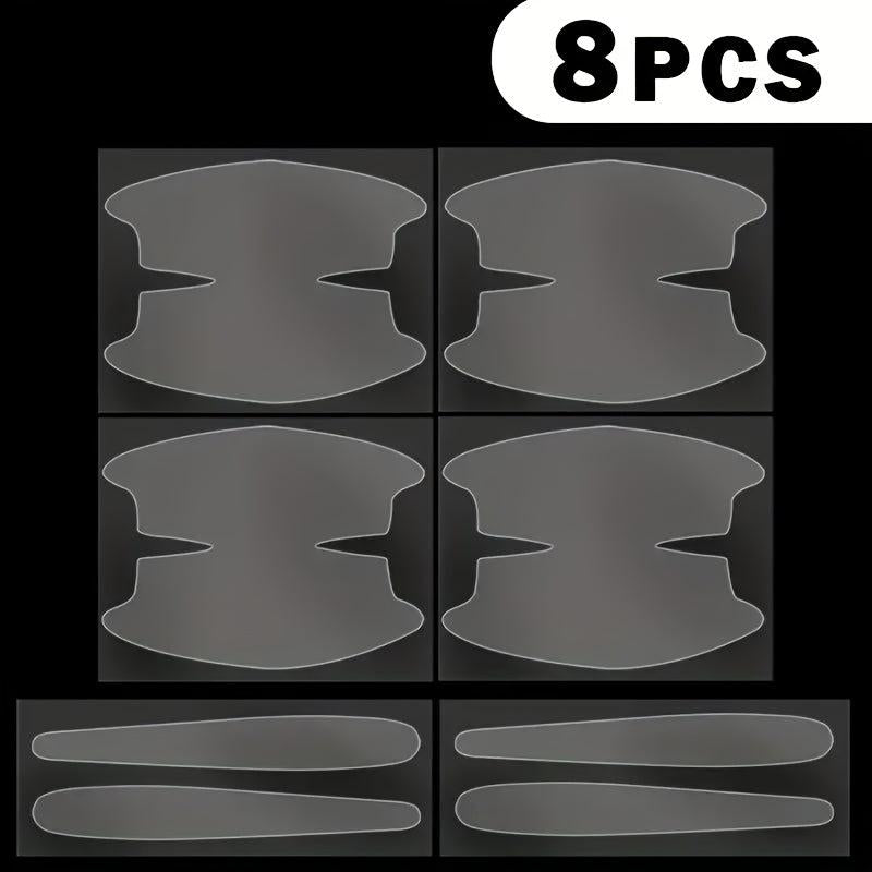 Invisible Scratch Resistant Stickers for Car Door Handles - Pack of 8
