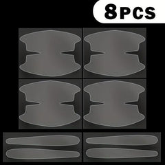 Invisible Scratch Resistant Stickers for Car Door Handles - Pack of 8