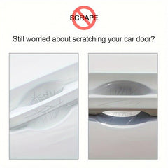 Invisible Scratch Resistant Stickers for Car Door Handles - Pack of 8