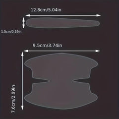 Invisible Scratch Resistant Stickers for Car Door Handles - Pack of 8