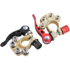 2pcs Brass Car Terminal Connectors 4 Way Quick Release Disconnect Heavy Duty
