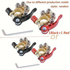 2pcs Brass Car Terminal Connectors 4 Way Quick Release Disconnect Heavy Duty