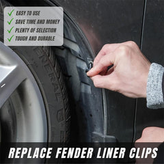 190pcs Bumper Clips Plastic Rivets Fasteners Push Retainer Kit