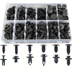 190pcs Bumper Clips Plastic Rivets Fasteners Push Retainer Kit