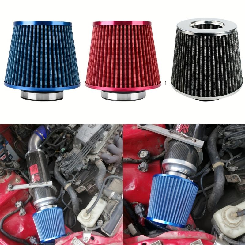 High Flow Car Air Filter Induction Kit 3in 77mm Cold Air Intake