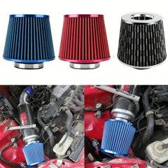 High Flow Car Air Filter Induction Kit 3in 77mm Cold Air Intake