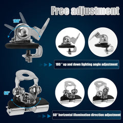 2pcs LED Light Bar Mounting Bracket Clamp Stainless Steel