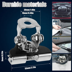 2pcs LED Light Bar Mounting Bracket Clamp Stainless Steel