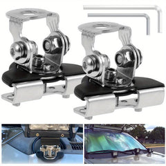 2pcs LED Light Bar Mounting Bracket Clamp Stainless Steel