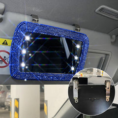 Car Sun Visor Set Diamond Led Lighted Makeup Mirror
