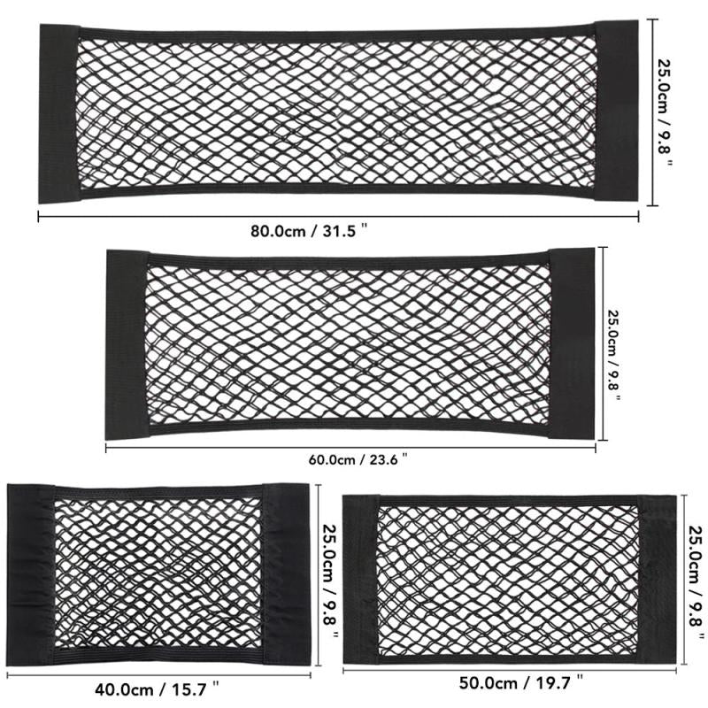 Car Rear Mesh Trunk Seat Elastic Net Storage Bag Organizer