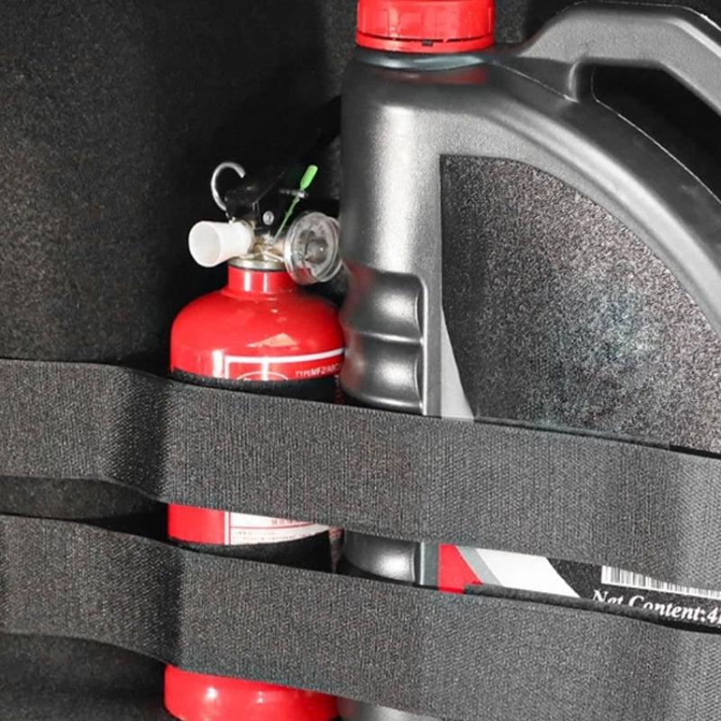 4pcs Car Trunk Storage Fixed Belt Nylon Fire Extinguisher Storage Strap