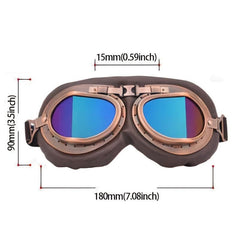 Retro Motorcycle Goggles for Vintage Style Riding