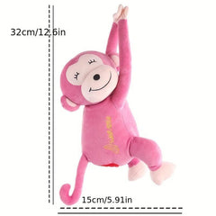 Leather Monkey Car Tissue Box Cartoon Armrest Box