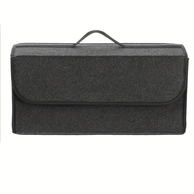 1pc Universal Car Storage Box Foldable Trunk Organizer Felt Cloth Case