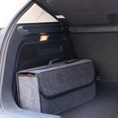 1pc Universal Car Storage Box Foldable Trunk Organizer Felt Cloth Case