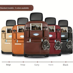 Car Seat Back Leather Storage Bag Hanging Bag for Kids Rear Seat