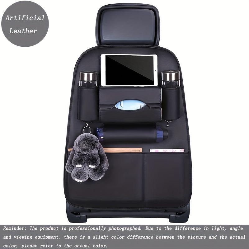 Car Seat Back Leather Storage Bag Hanging Bag for Kids Rear Seat