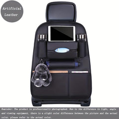 Car Seat Back Leather Storage Bag Hanging Bag for Kids Rear Seat