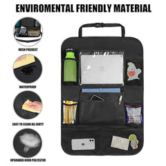 Car Back Seat Organizer Storage Bag Tray Holder Tissue Box Auto Organizers